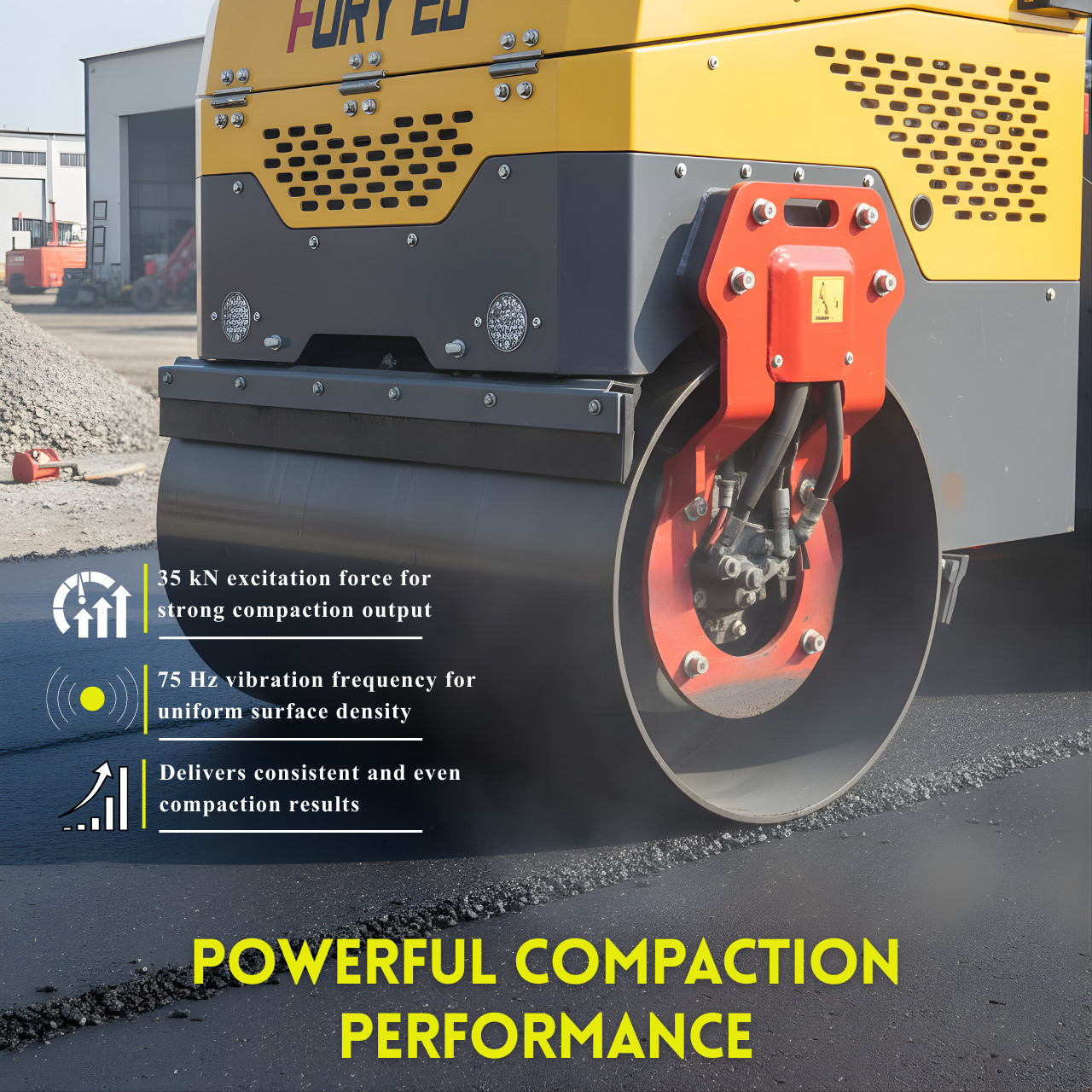 TYPHON FURY 20 Mini Road Roller 2Ton Hydraulic Oil Vibratory B&S 23hp USA engine