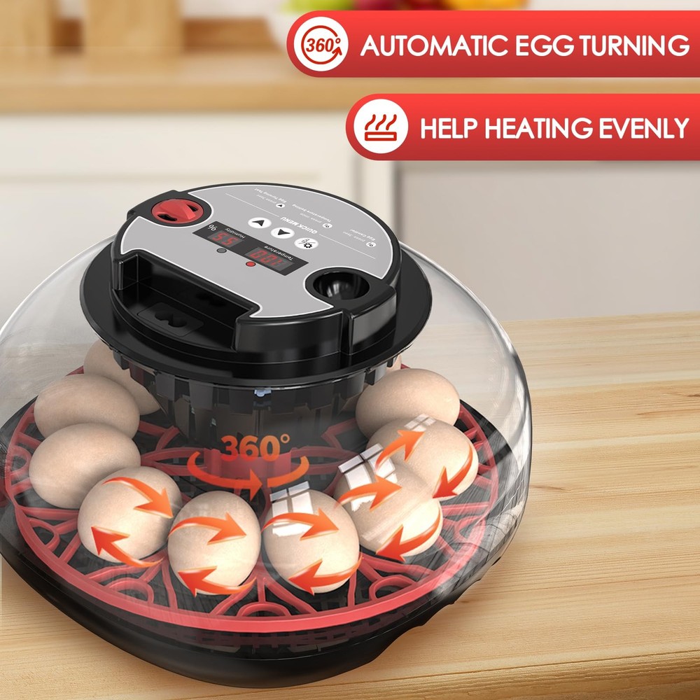 Incubators for Hatching Eggs Automatic Egg Incubator with Temperature Control
