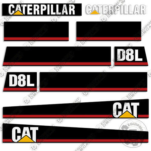 Fits Caterpillar D8L Decal Kit Equipment Decals Dozer