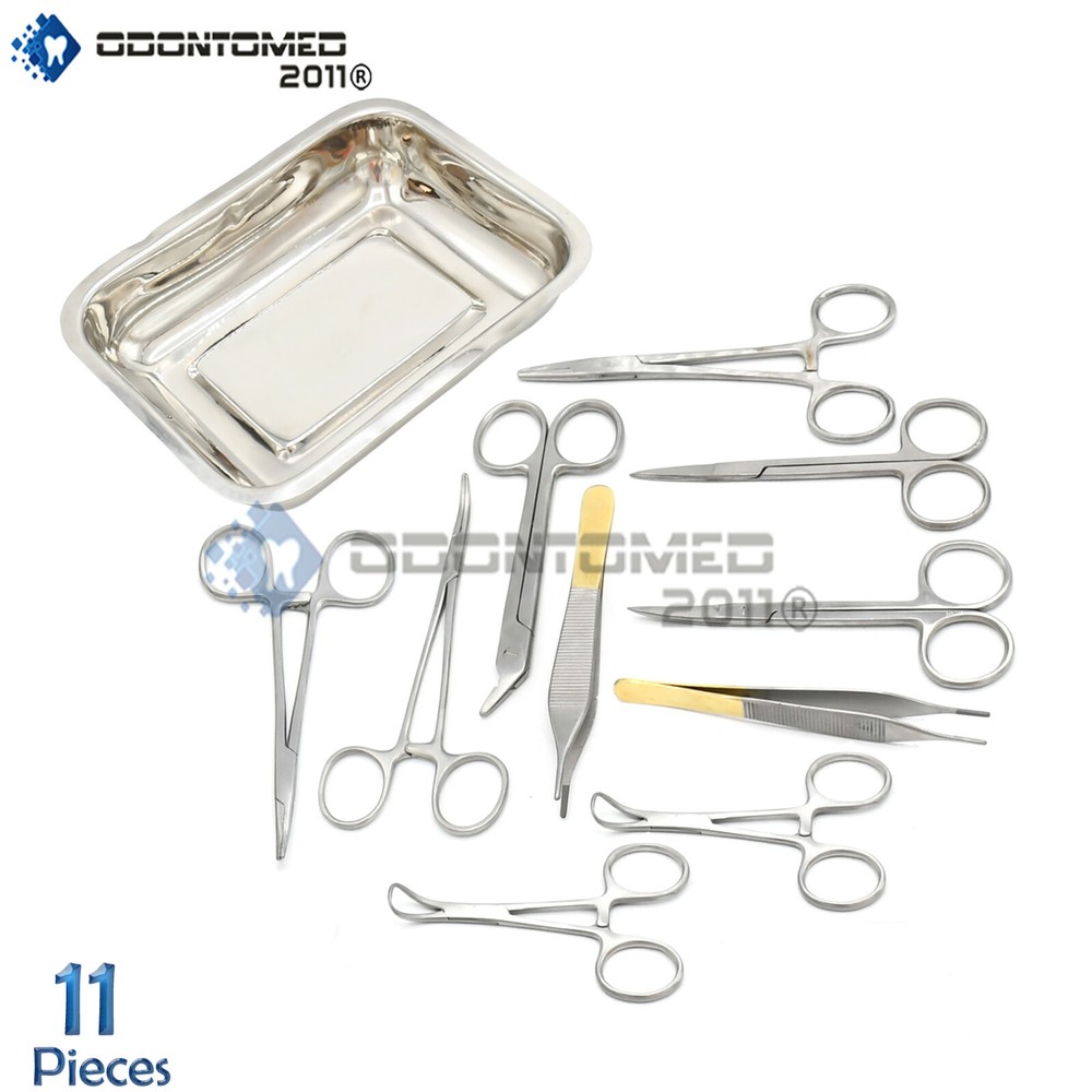 11 Pcs General Surgery Spay Pack Surgical Instruments