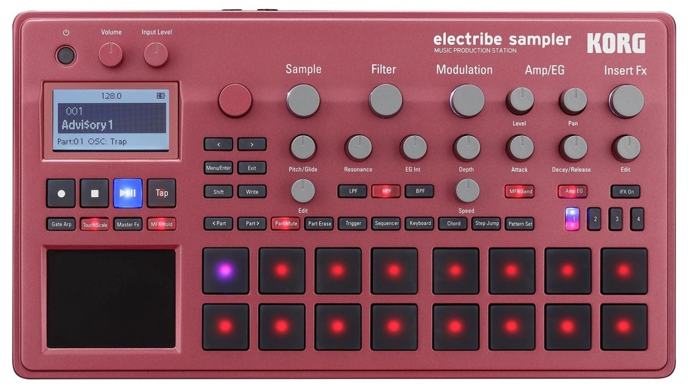Korg ELECTRIBE2SRD Electribe Sampler in ESX Red with V2.0 Software