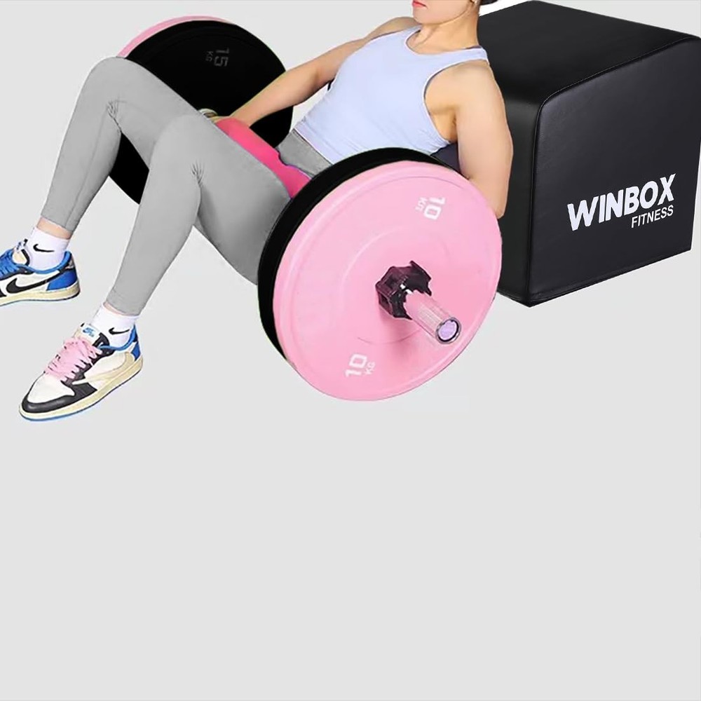 Hip Thrust Machine, Workout Box for Hip Thrust, Core & Ab Black Medium