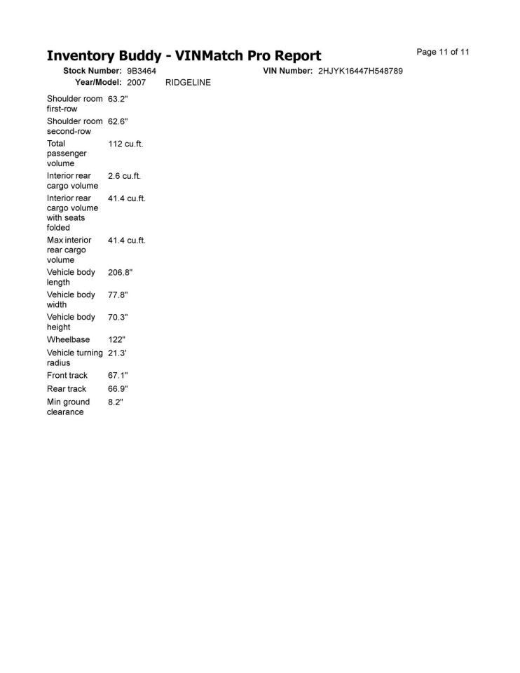 RIDGELINE 2007 Glove Box 678861