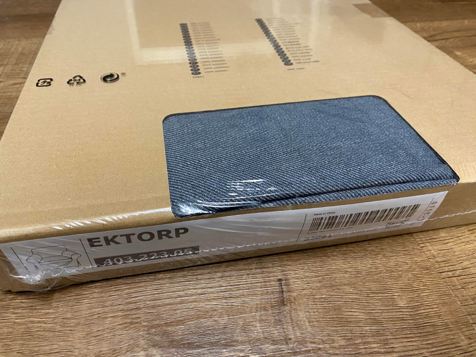 NEW IKEA EKTORP Armchair Chair Cover Slipcover - Nordvalla Dark Gray