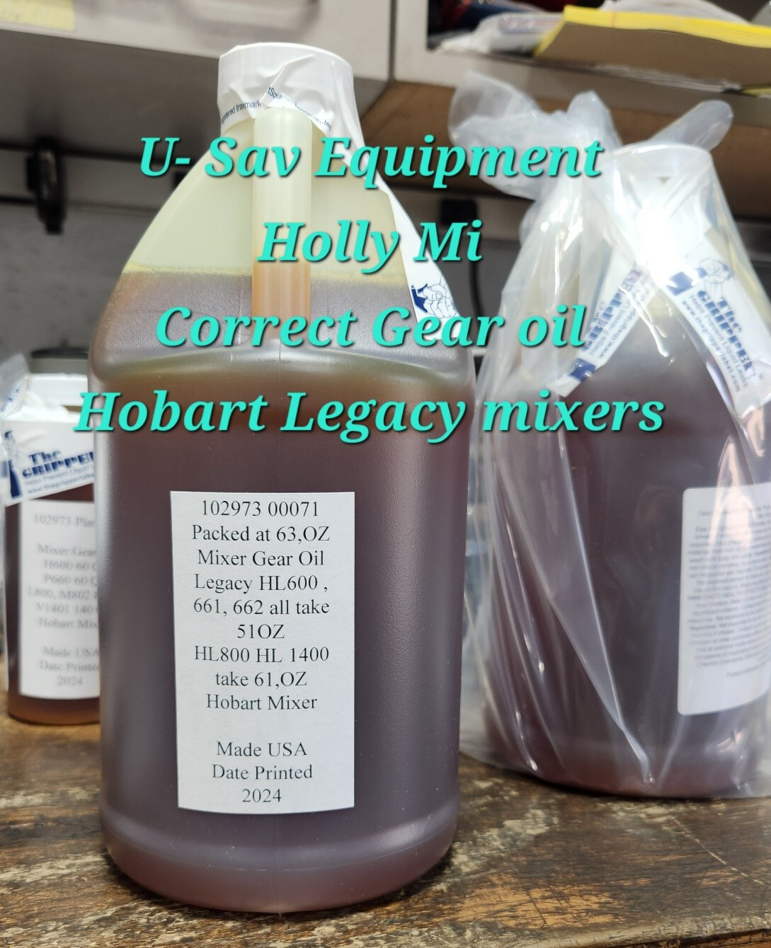 Hobart legacy  Correct Mixer Oil HL600 HL662 HL661  Transmission gear box  63 oz