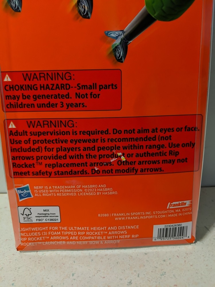 NERF Rip Rocket Universal Rip Rocket Arrows 3 Pack NIP
