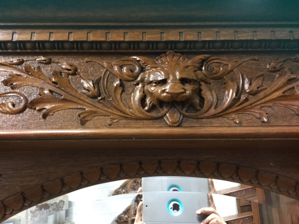 CARVED OAK SIDEBOARD, R.J. HORNER