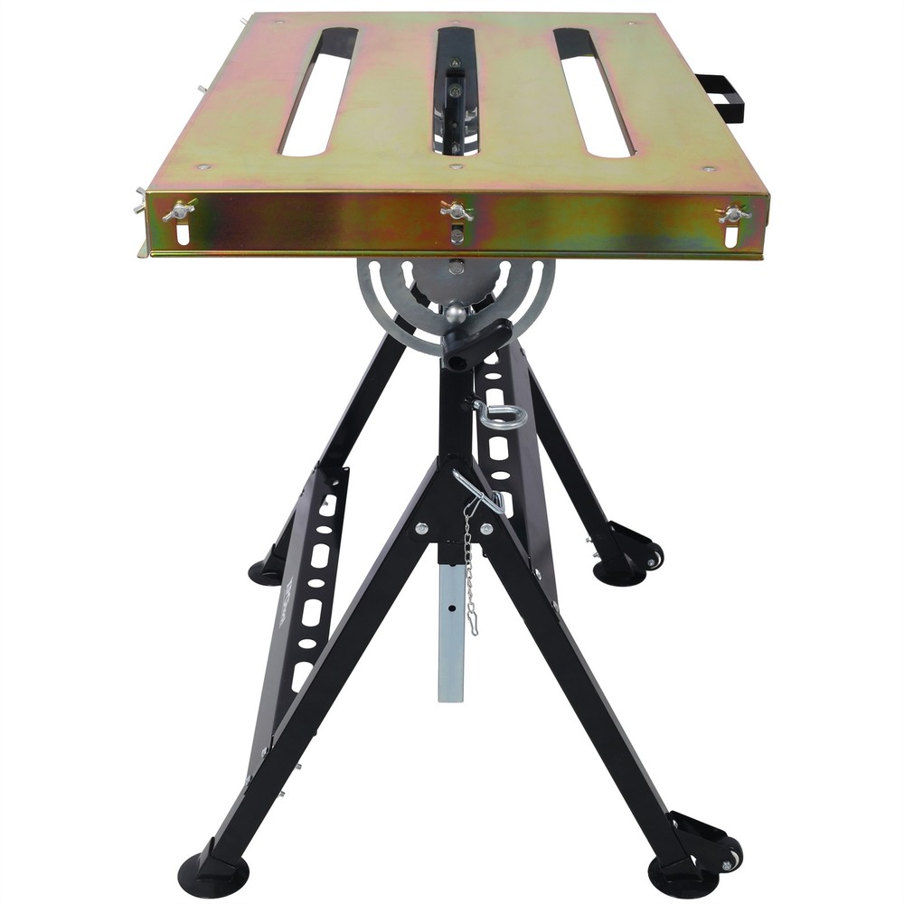 Foldable Steel Welding Table 30"x20" Adjustable Angle & Height 400lbs Capacity