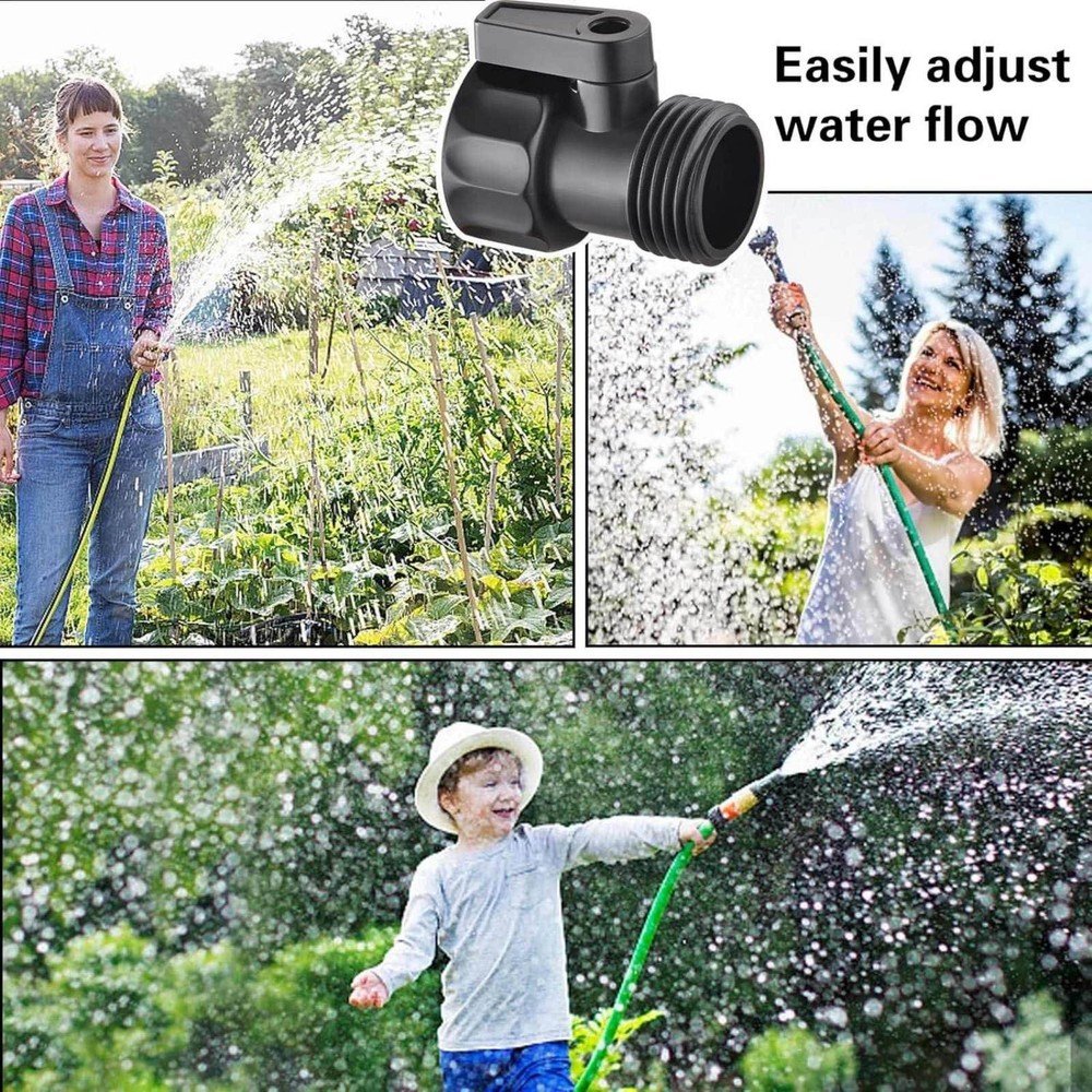 For Garden 12x Plastic Hose Shut-Off Valve 3/4" Thread Connector Coupling Set