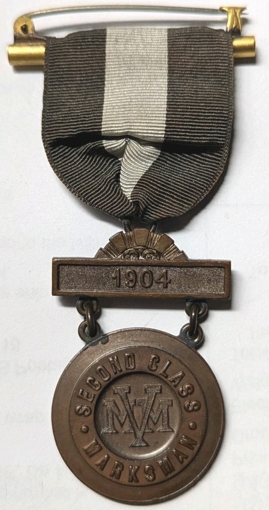 1904 Massachusetts State Guard Second Class Marksman Medal