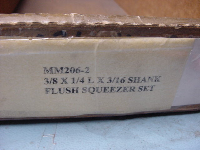 2x NEW Aircraft Tool Flush Rivet Squeezer MM206-2 ( 3/8 x 1/4 x 3/16 ) USA MADE