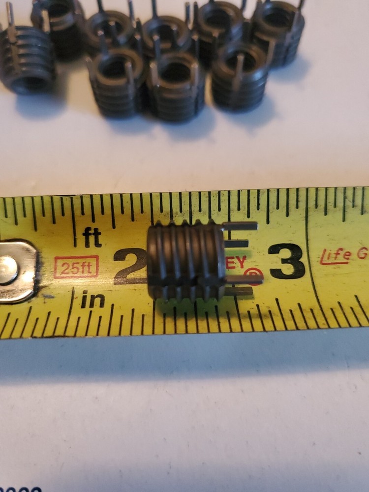 (10) Thread Locking Inserts 5/16-18 Internal Thread, 1/2-13 External Thread, S3