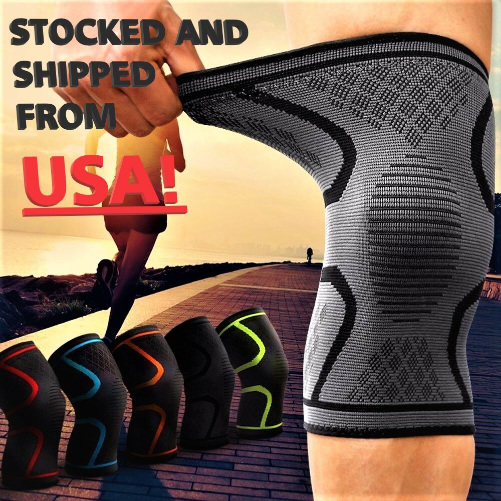 1x 2x Compression Knee Sleeve Brace/Running/Arthritis/Joint Support/Choose L-5XL