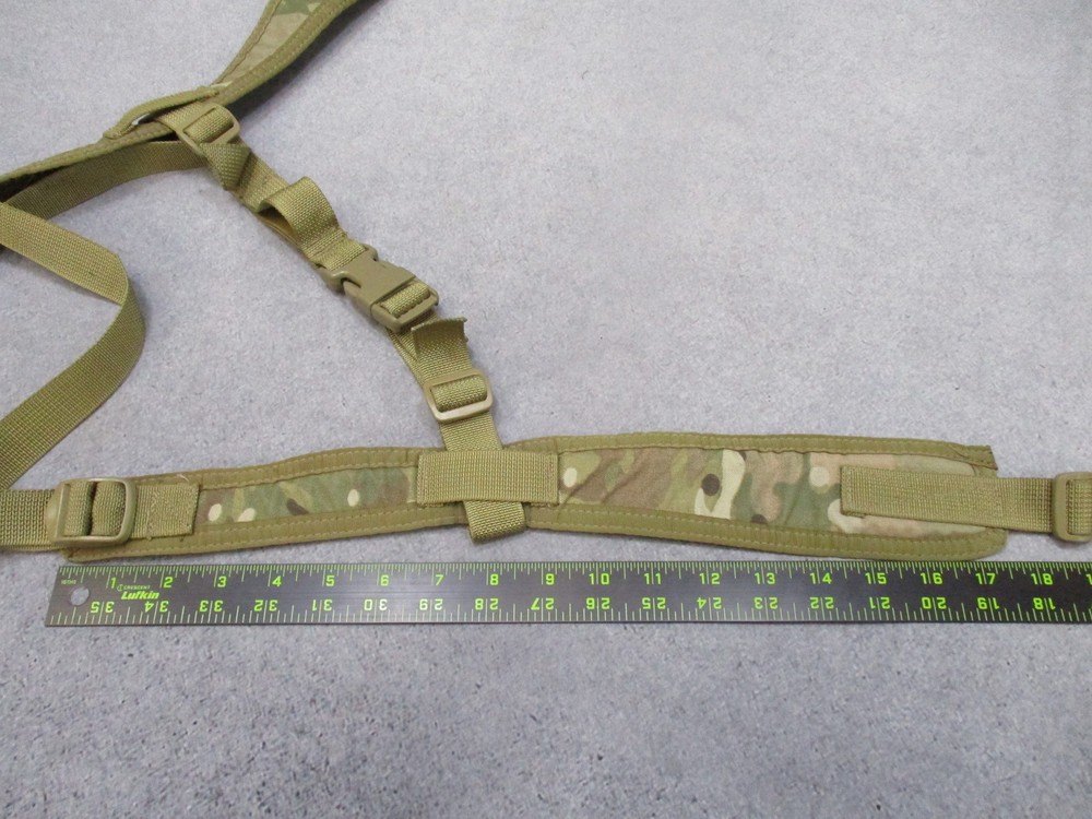 Tactical Low Profile Shoulder Harness MultiCam Padded Adjustable MOLLE Straps