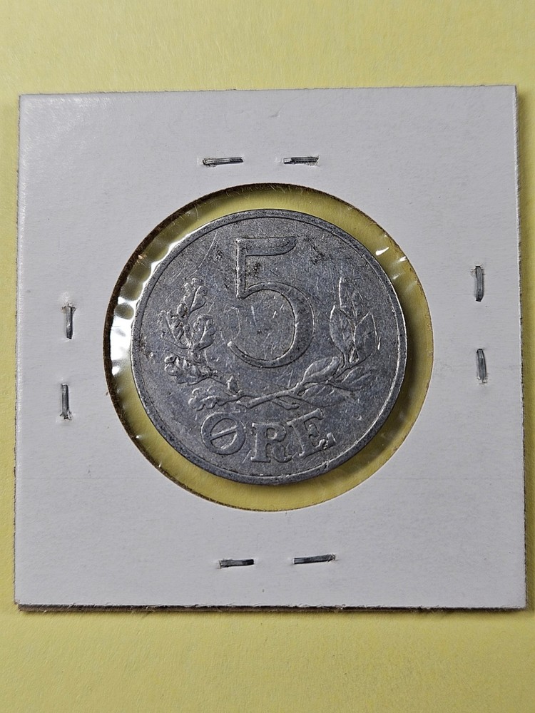 COINS - DENMARK - 5 ORE 1941