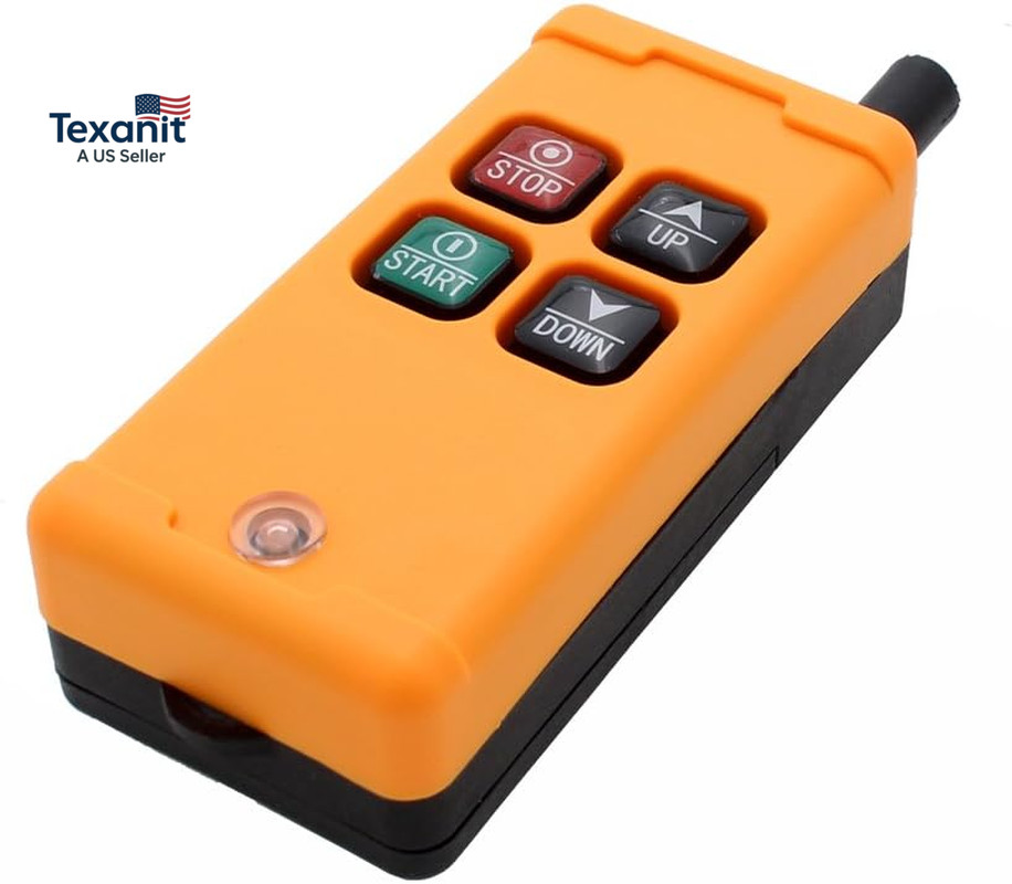 4 Key Crane Industrial Remote Control Wireless Transmitter Push Button Switch (A