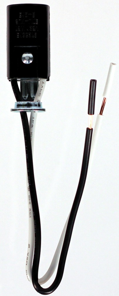 12 Pack Candelabra Bulb Sockets, E12 Lamp Holder Light Socket, 6" Wire, Hardware