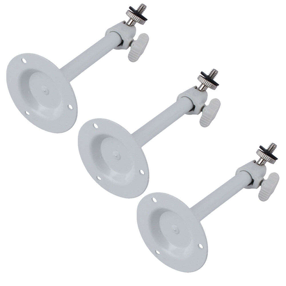 3PC High White Metal Wall Ceiling Mount Bracket Stand for CCTV Security Camera