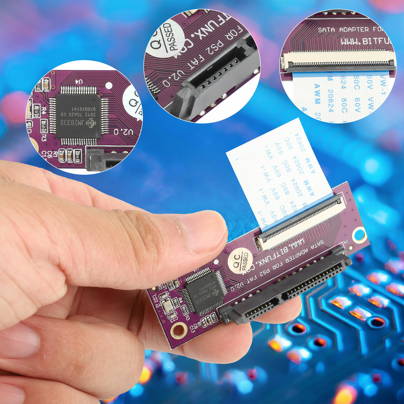 SATA Upgrade Hard Drive Adapter Kit for Sony PS2 PlayStation 2 Original Network