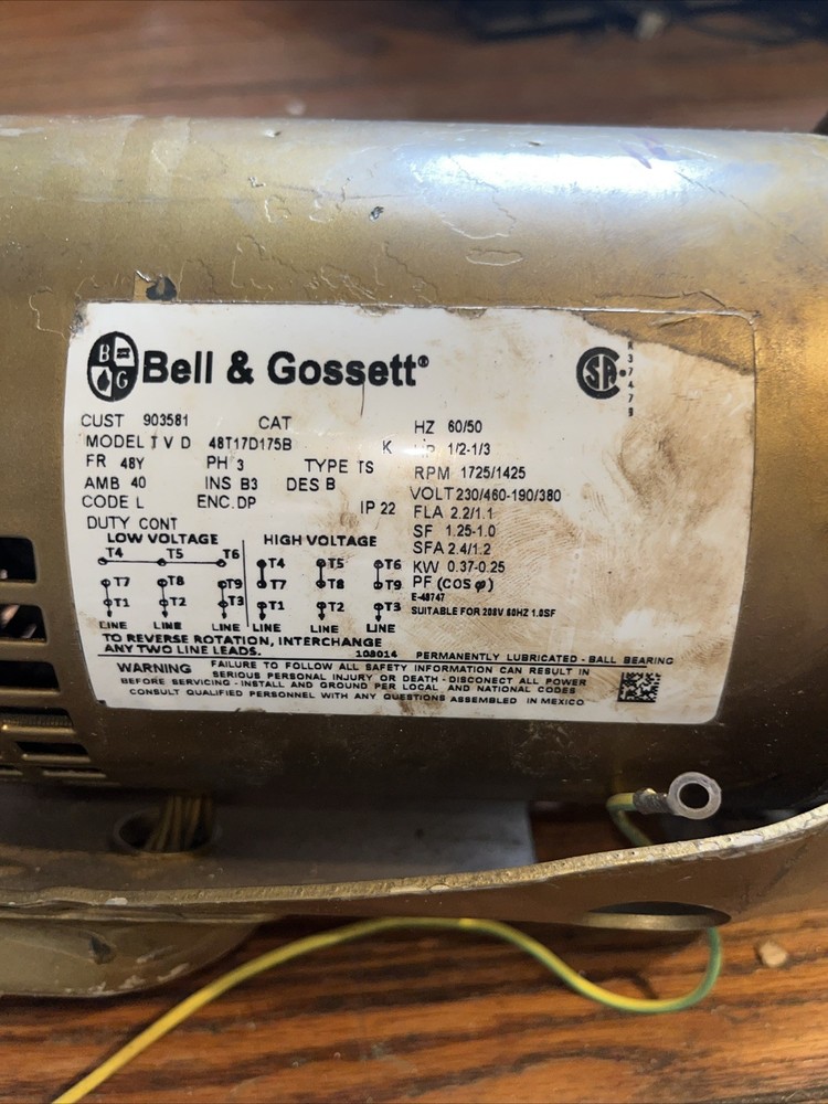 Bell And Gossett CIRCULATION PUMP