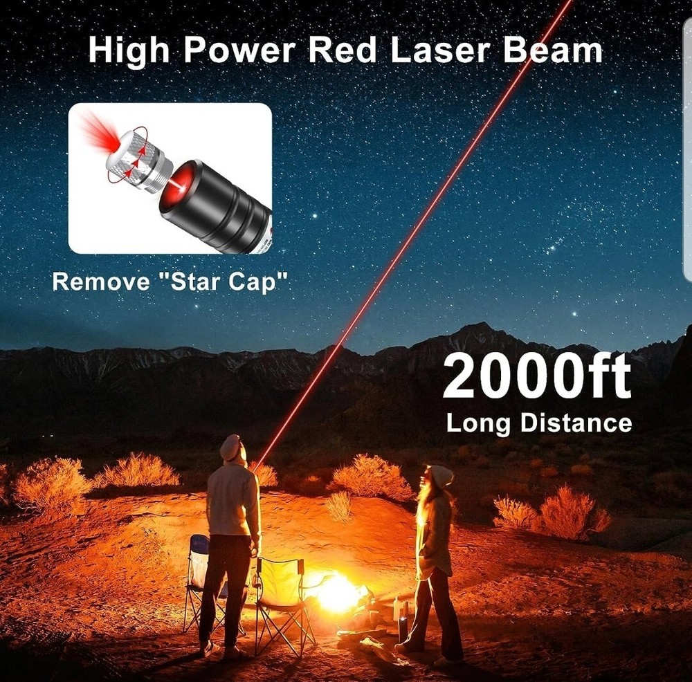 Rechargeable Red Laser Pointer High Power