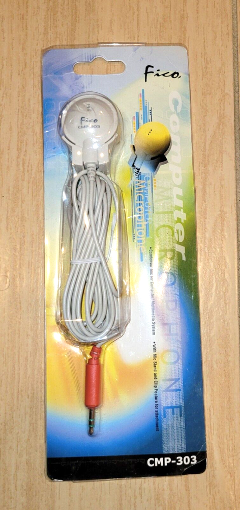 Fico CMP-303 Vintage PC Computer Microphone for Desktop, Laptop