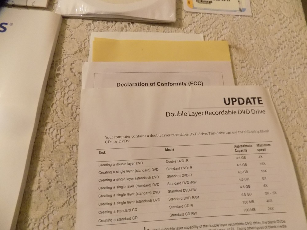 Emachines Desktop PC User's Guide - With Paperwork, & Sealed Disc's , Unused