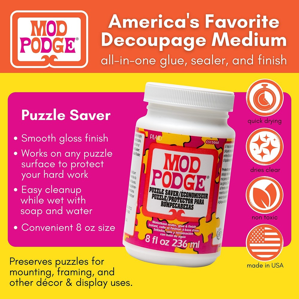 Puzzle Saver 8Ounce, CS15068, White