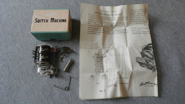 Kemtron Positive Lock Switch Machine With Wiring Instructions ~ TS