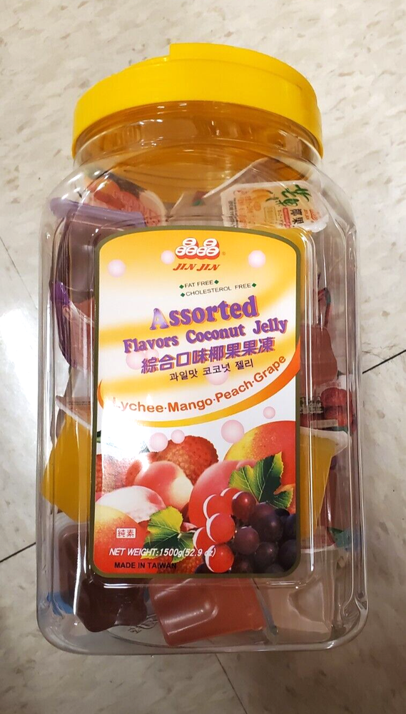 2 PACK ASSORTED FLAVORS  COCONUT JELLY ( LYCHEE, MANGO, PEACH & GRAPE )