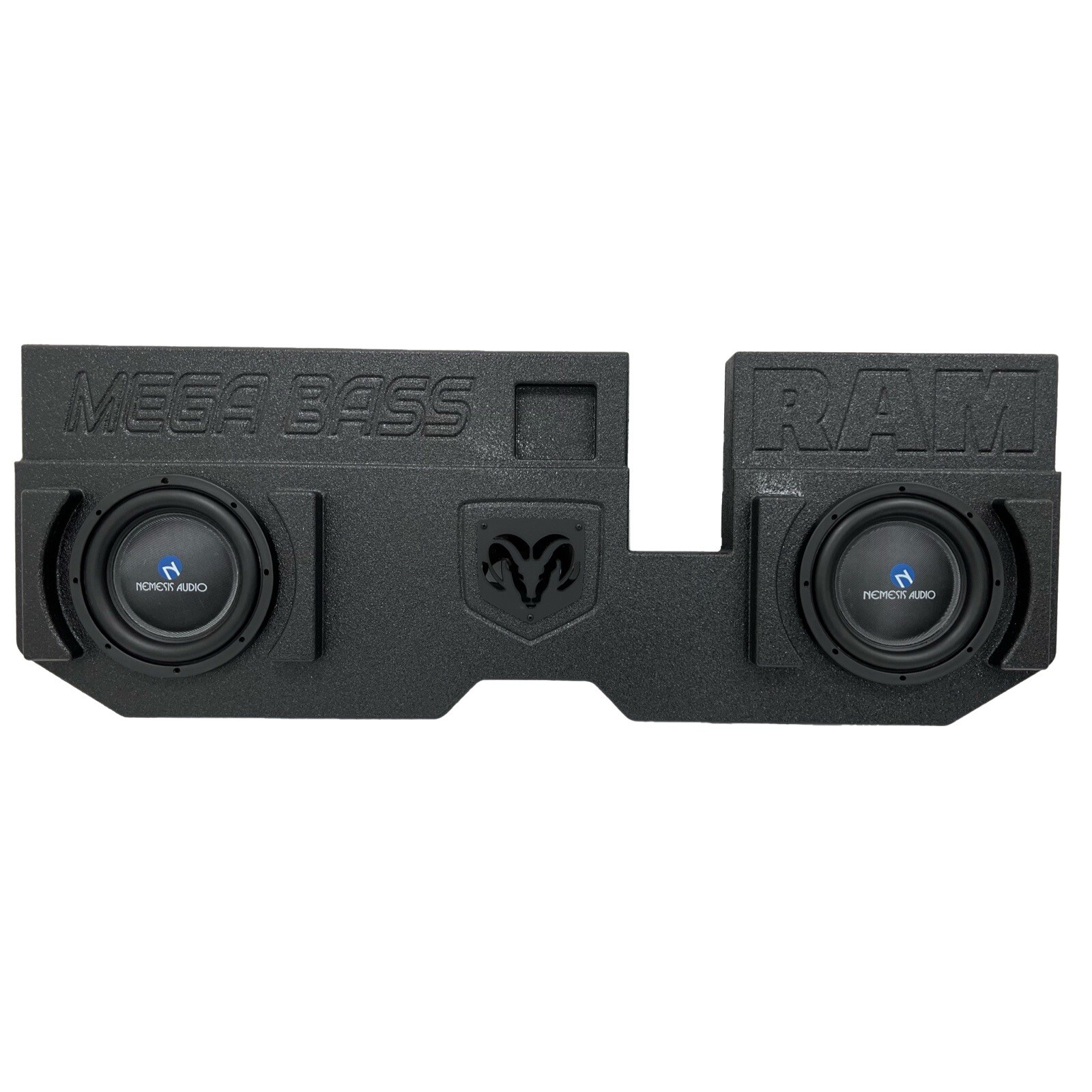 Mega Bass Dodge Ram Quad Cab 02-18 2x10 Inch Subwoofer Box Sub Enclosure Ported