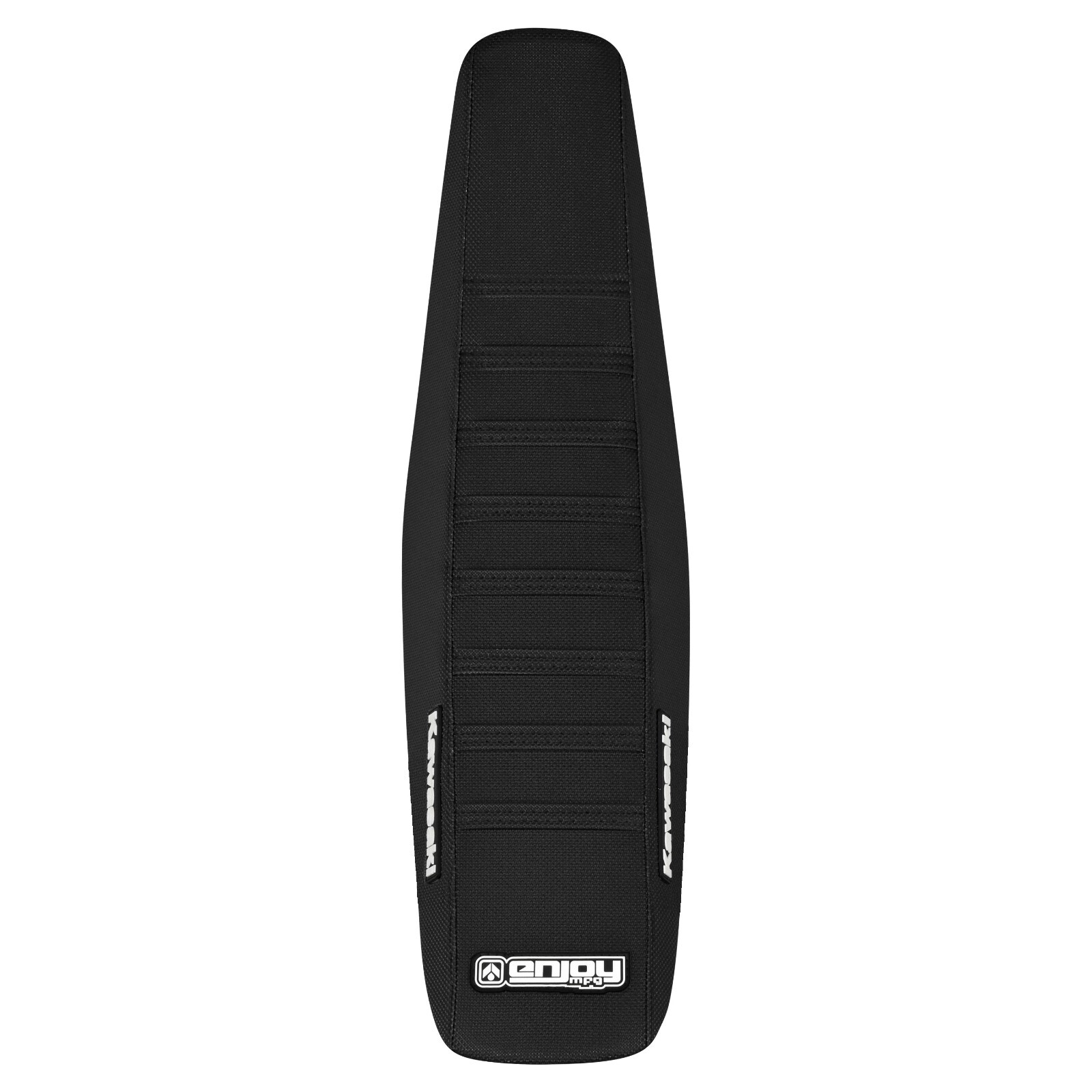 1999-2002 KAWASAKI KX 125-250 gripper seat cover all BLACK w/ BLACK ribs #77