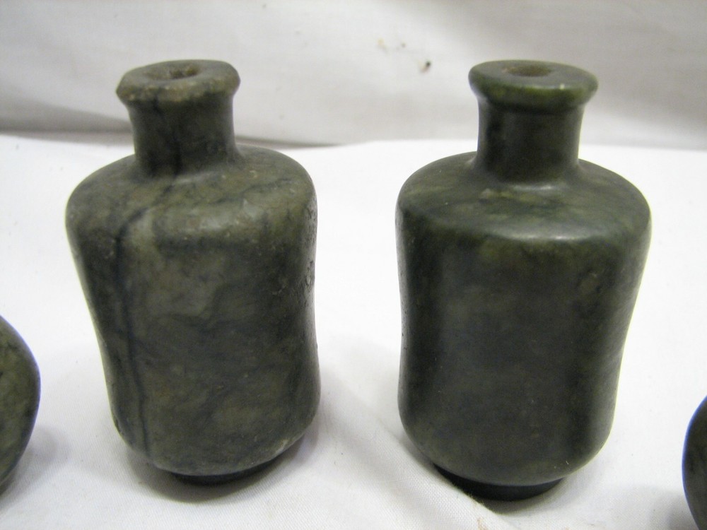 Lot Carved Stone Snuff Bottle Perfume Soap Decor Mini