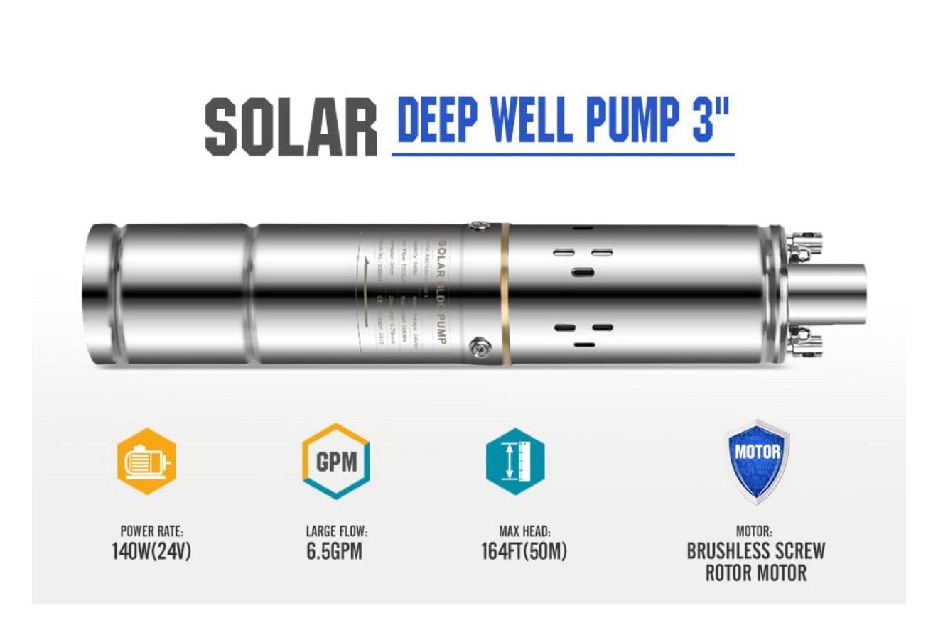 Ufixed Solar Well Pump Kit US3-1.3-50