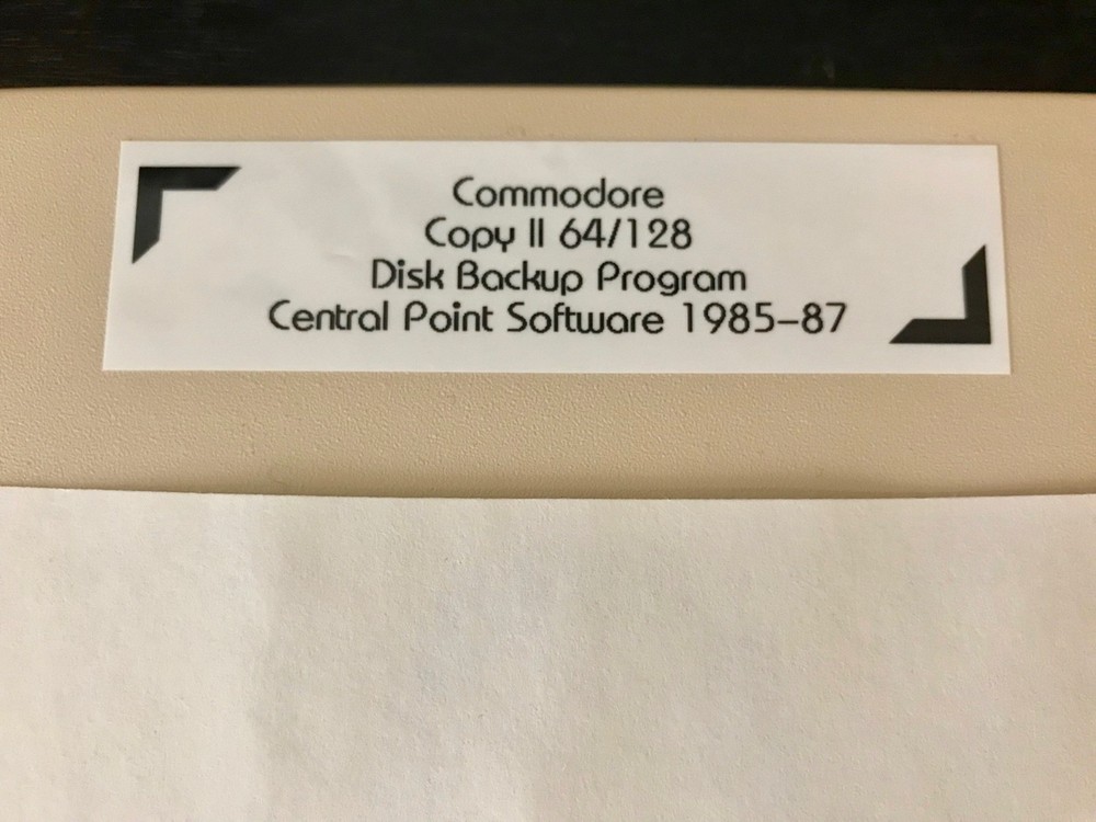 Commodore Copy II 64/128 Disk Backup Program / Central Point Software