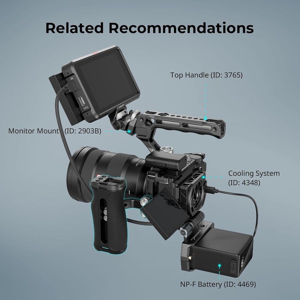 SmallRig Mini Side Handle with 1/4" -20 Screws for Camera Cage 4756