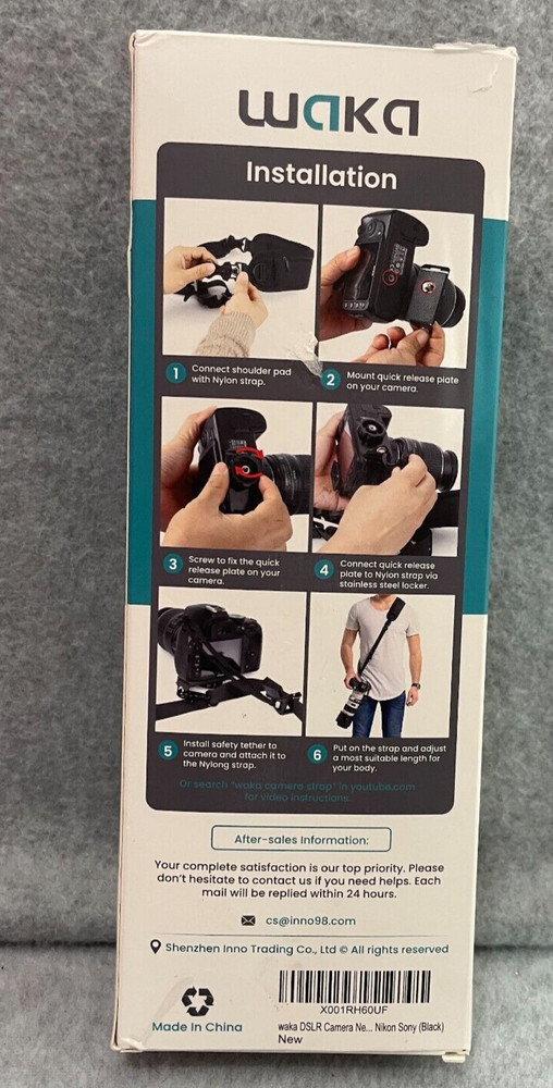 Waka Camera Neck Strap Black