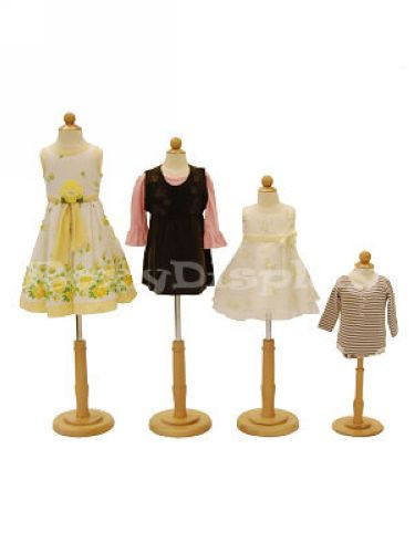 4 pcs Children Mannequin Manequin Manikin Dress Form #JF-C06M 1T 2T 3/4T Group