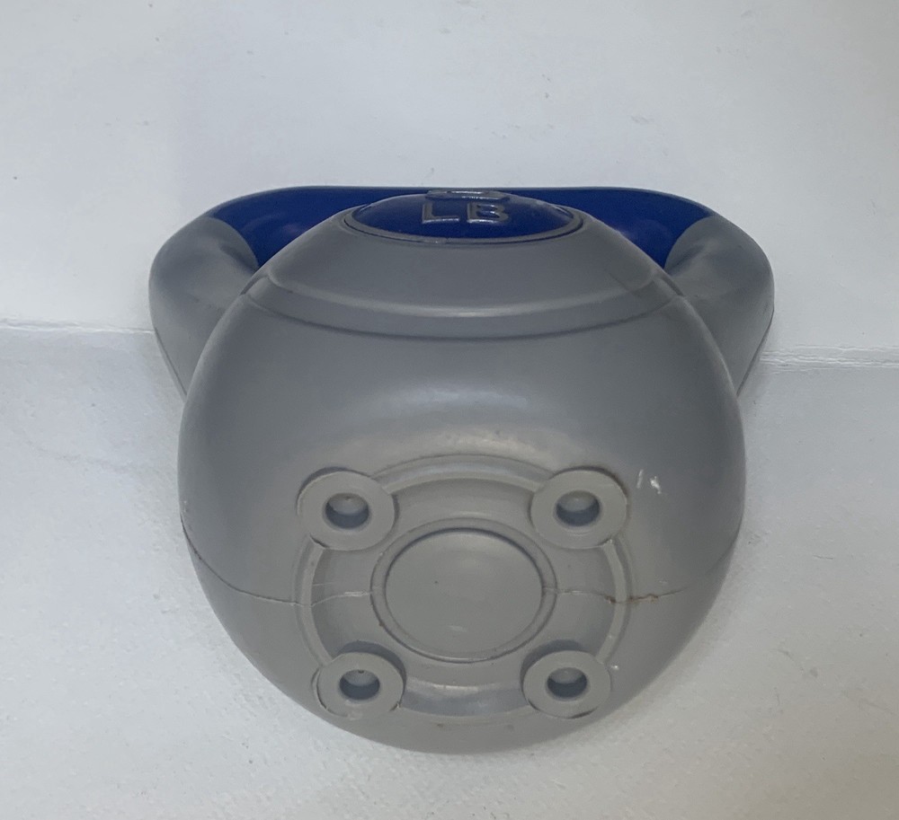 5lb Kettlebell - Plastic Blue & Gray Preowned