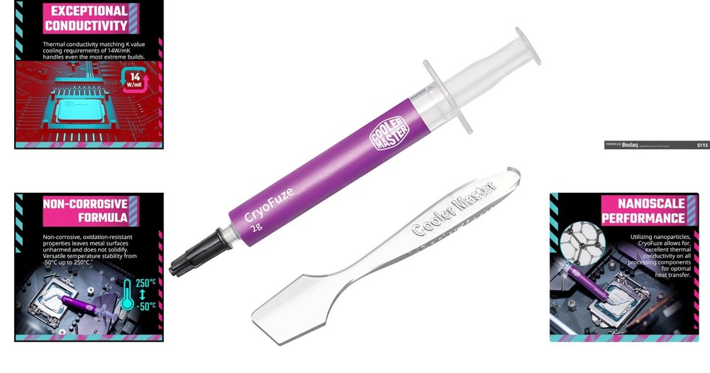 Nanoparticle Thermal Paste by CryoFuze - 2 Grams for Efficient Cooling Solutions