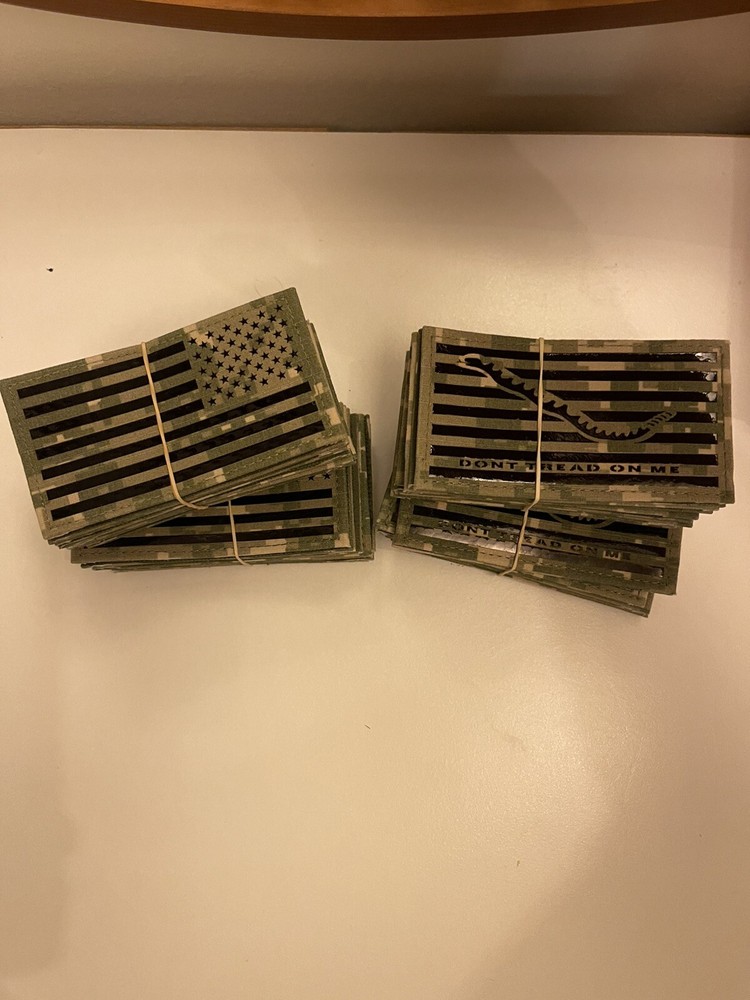 Infrared NWU AOR2 Reverse US Flag & DTOM Patch Set DEVGRU SEAL IR