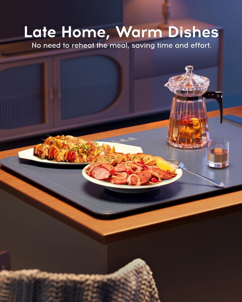 Versatile Large Silicone Electric Warming Tray – Whole-Surface Heating Ahead!