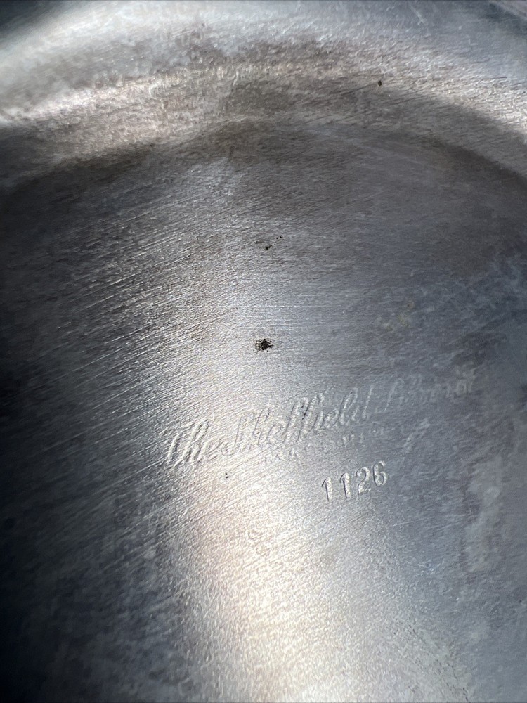 The Sheffield Silver Co Silver 8 1/4" Serving Tray 1126