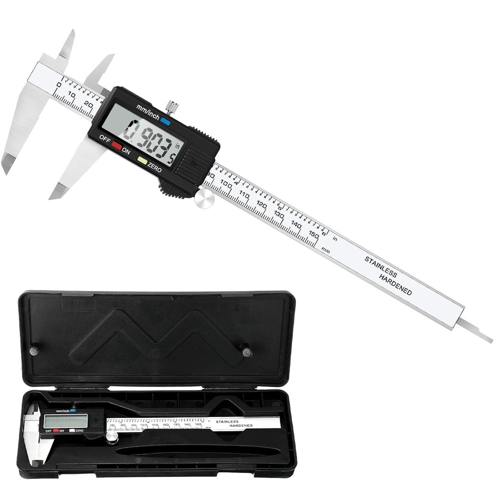 High-Precision Digital Caliper - Stainless Steel, Auto On/Off, Easy Calibration