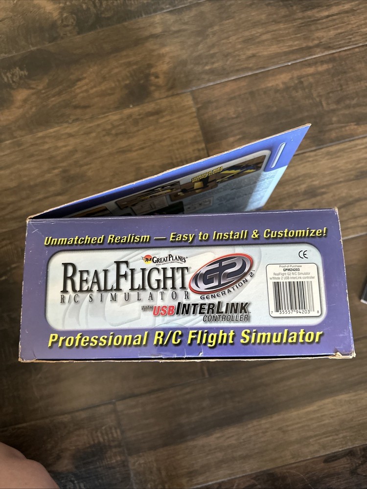 Great Planes Real Flight R/C Simulator Futaba Interlink Plus USB Controller