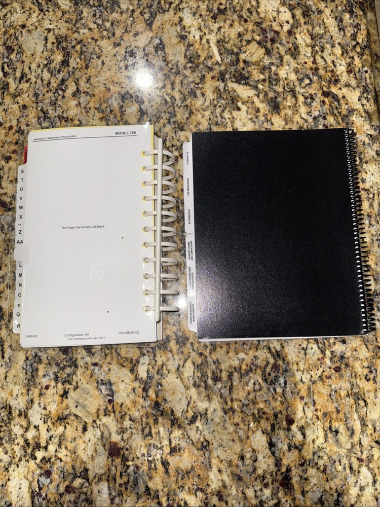 Cessna Citation X Pilot Checklist + FlightSafety Client Guide Lot