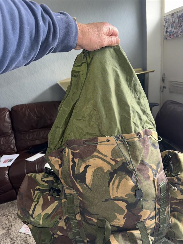 British Army Issue Rucksack + Frame Short Convoluted Back DPM + Side Pouches