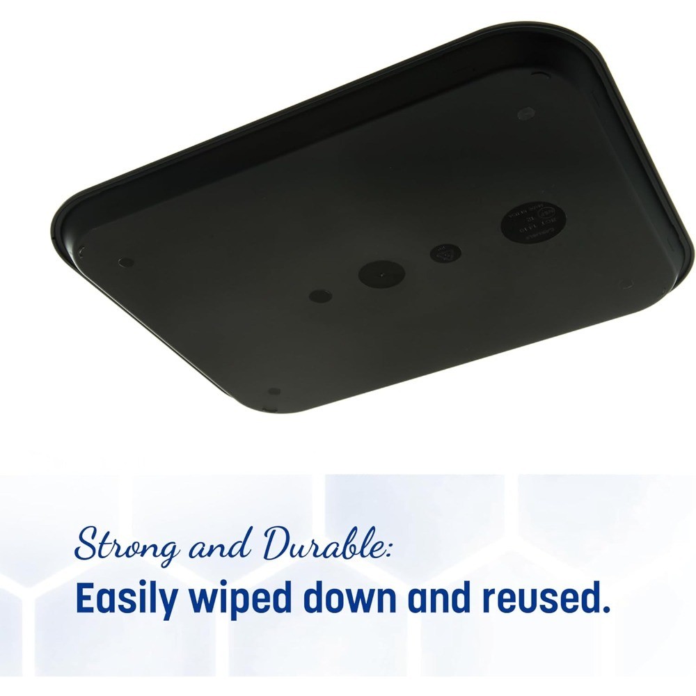 Durable Polypropylene Cafeteria Tray 14 x 18 Slip Resistant Surface Stackable