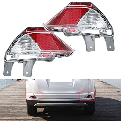 Bumper Tail Light Rear Reflector Assembly Replacement Driver & Passenger Side