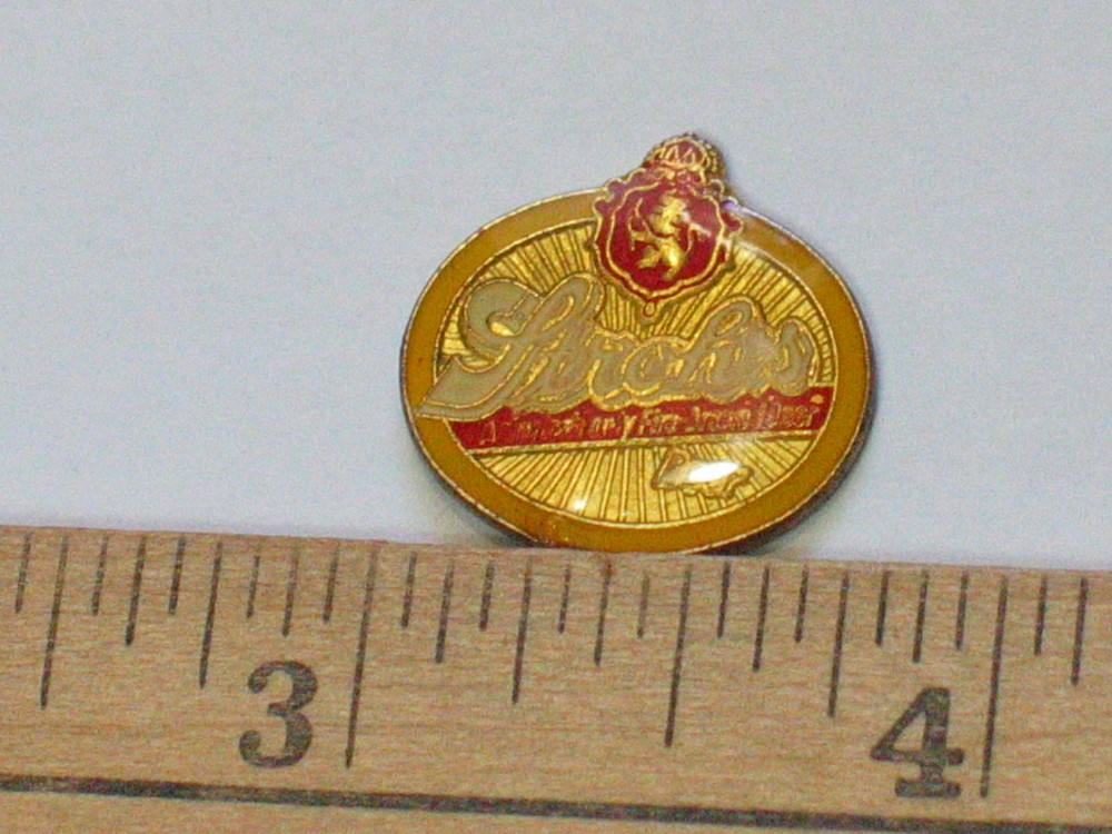 Strohs Can Enamel Beer Pin